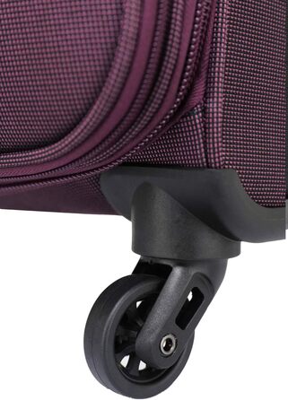 Чемодан тканинний BEIBYE, набір валіз, ручний багаж 54см, фіолетовий, з кодовим замком