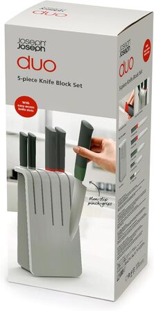 Набір ножів Joseph Joseph 5 шт. з нержавіючої сталі, червоний/сірий