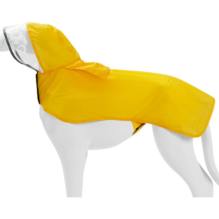 Дощовик BePetMia, водонепроникний плащ для собак, регульований, жовтий (XXXL)