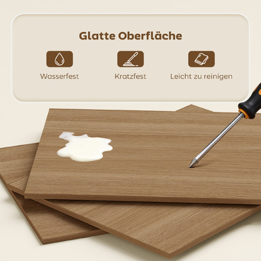 Стіл-трансформер для кухні з 4 полицями, комп'ютерний стіл, робочий стіл, стіл для ноутбука, 105 x 60 x 127 см, натуральне дерево