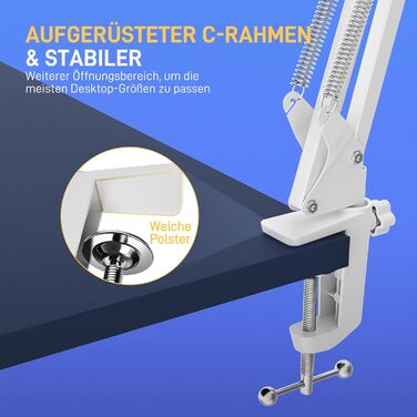 Мікрофон Maono BA20 з кріпленням-стійкою для подкастів, геймінгу та стрімінгу (білий)