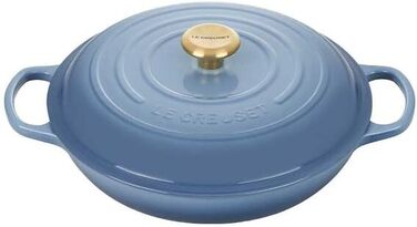 Le Creuset Signature Чавунний горщик для запікання, Ø 30 см, 3,5 л, Chambray, для всіх типів плит (вкл. індукційні)