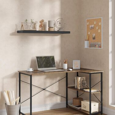 Полиця настінна WOLTU Wandboard RG9315sz для CD, DVD, книг, офісу, вітальні, спальні, кухні - дерев'яна