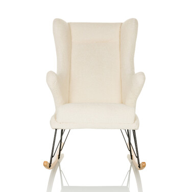 Крісло-шезлонг MAPOON, оббивка Bouclé, білий колір, hjh LIVING