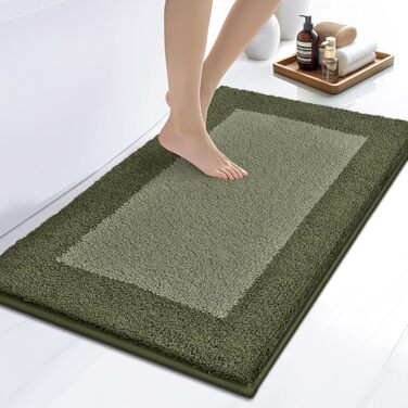 Килимок для ванної кімнати з антиковзаючим покриттям, 50 x 76 см, колір шалфейний