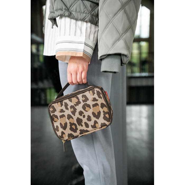 Термосумка Reisenthel Thermocase Leo Macchiato – Компактна сумка-холодильник для косметики, ліків, перекусів та іншого – З водовідштовхувального матеріалу