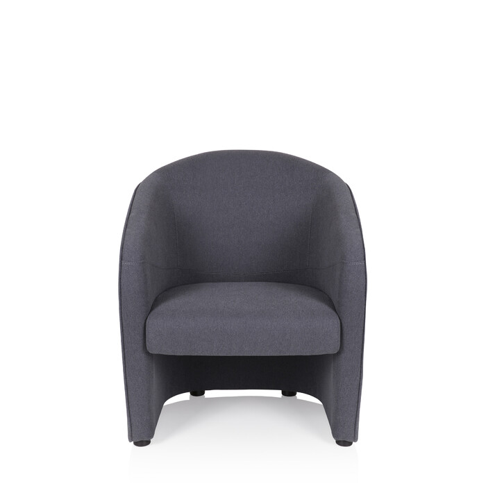 Крісло для відпочинку / Клубне крісло SAN JUAN, тканина, темно-сірий колір, hjh OFFICE