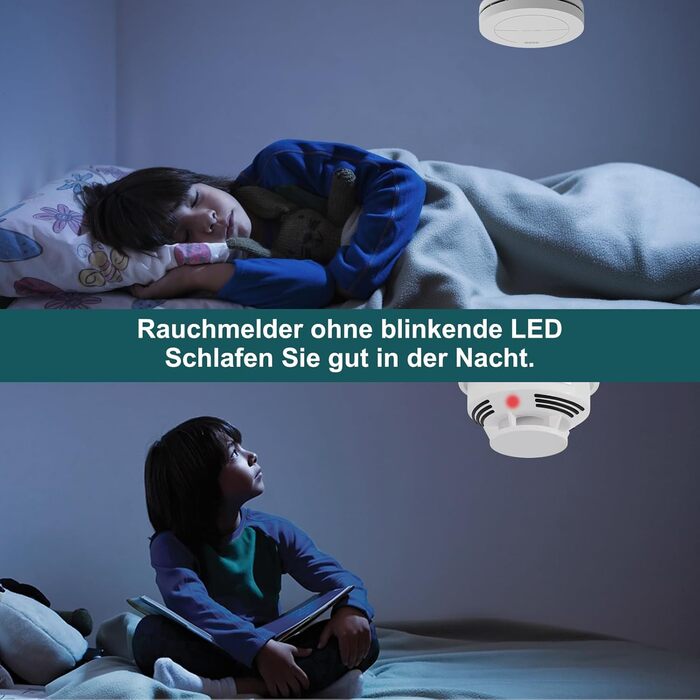 Набір димових сповіщувачів Rauchmelder 5 шт. з базовою станцією, Wi-Fi, 10 років роботи від батареї, 85dB, білий