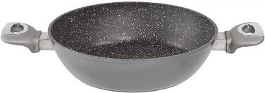 Сковорода для подачі STONELINE Gourmundo, Ø 24 см, підходить для індукції, антипригарне покриття з частинками справжнього каменю 24 сантиметри Сірий