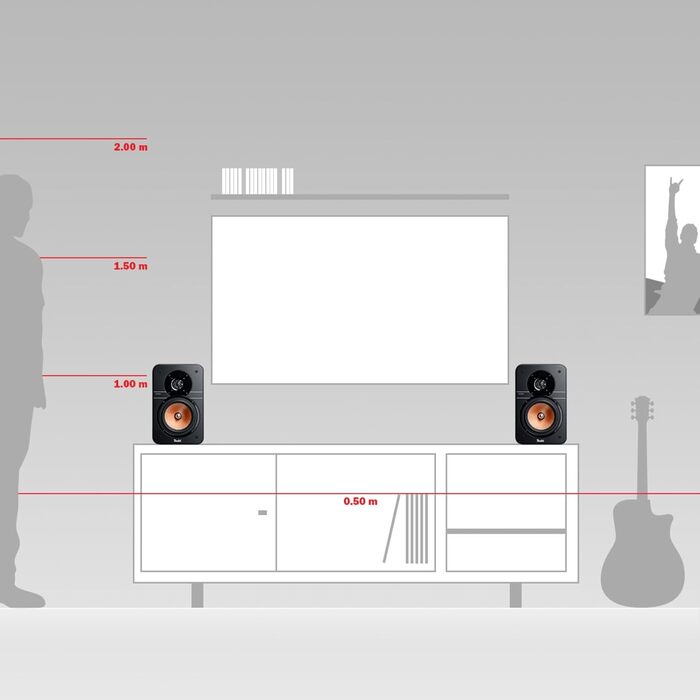 Компактна поличкова акустика HiFi, точний звук, 2-смуговий, фазоінвертор, білий, 20 -