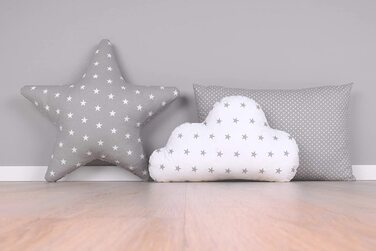 Набір подушок Amilian 3 x декоративна подушка у вигляді зоряної Хмари, декоративна подушка у вигляді зірочок для дитячої кімнати, дитяча декоративна подушка з начинкою для дивана в спальні, дитяче ліжечко для дівчаток і хлопчиків3 (комплект)