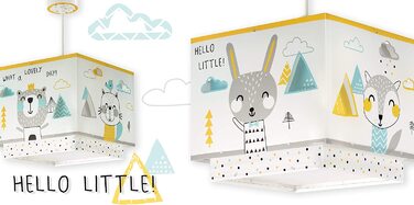 Дитяча настільна лампа Dalber Hello Little Animals Bears, пластик, 14 х 14 х 29 см