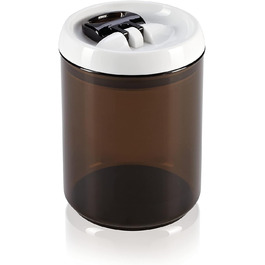 Контейнер для зберігання кави Leifheit, 1,4 л, круглий, герметичний і водонепроникний, відкривається однією рукою, контейнер для зберігання харчових продуктів, можна штабелювати, макс. 60 символів