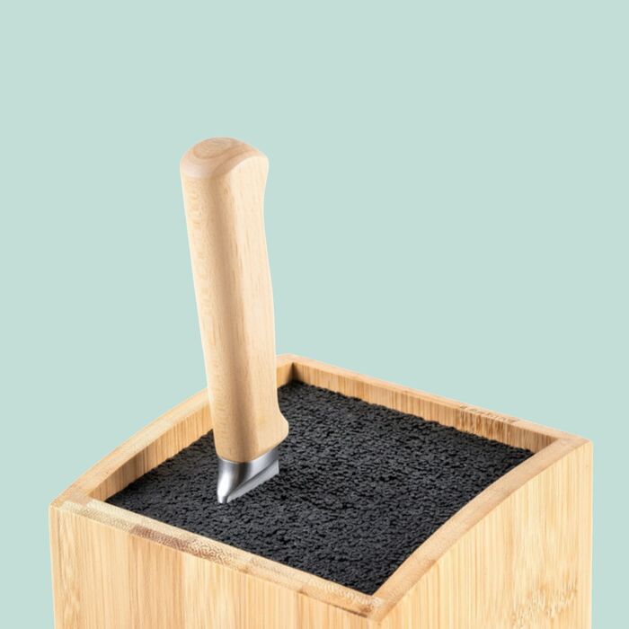 Блок для ножів Relaxdays з бамбука, 2 ящики