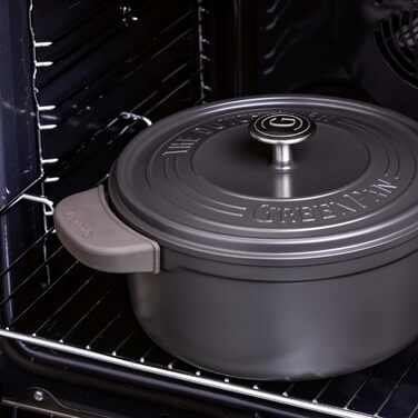 GreenPan Featherweights: каструля з кришкою, керамічне антипригарне покриття, індукція, піч, 28 см, 6 л (сірий)