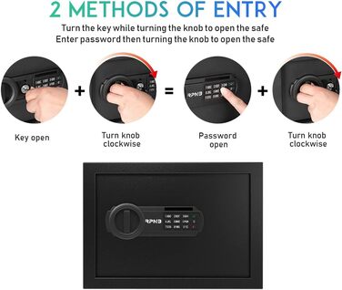 Сейф RPNB Luxus з цифровим замком, 14л - для дому, офісу, готелю, зберігання грошей та коштовностей