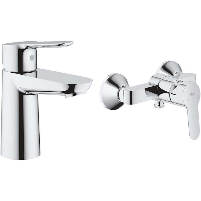 Змішувач для ванни Grohe BauEdge, хром, з автоматичним перемиканням душ/ванна, 23334000