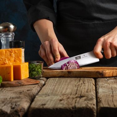 Ніж кухарський HOSHANHO Profi: гострий кухонний ніж шеф-кухаря з високоякісної нержавіючої сталі, універсальний, з ергономічною ручкою, у подарунковій коробці