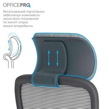 Крісло офісне OfficePro Wave OC599-B-DG-DG