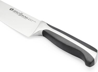Ніж кухарський Grossman 282ON з нержавіючої сталі, 33 см, ергономічна ручка