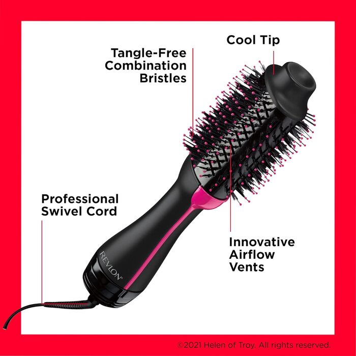 Одноступінчастий фен та об'єм волосся (одноетапна, іонна та керамічна технологія, середнє та довге волосся) RVDR5222UK ВЕЛИКОБРИТАНІЯ PLUG-IN SYSTEM