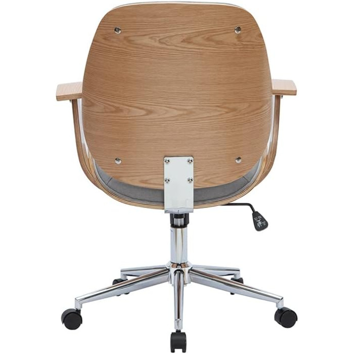 Офісне крісло Miliboo Yorke з світло-сірого матеріалу