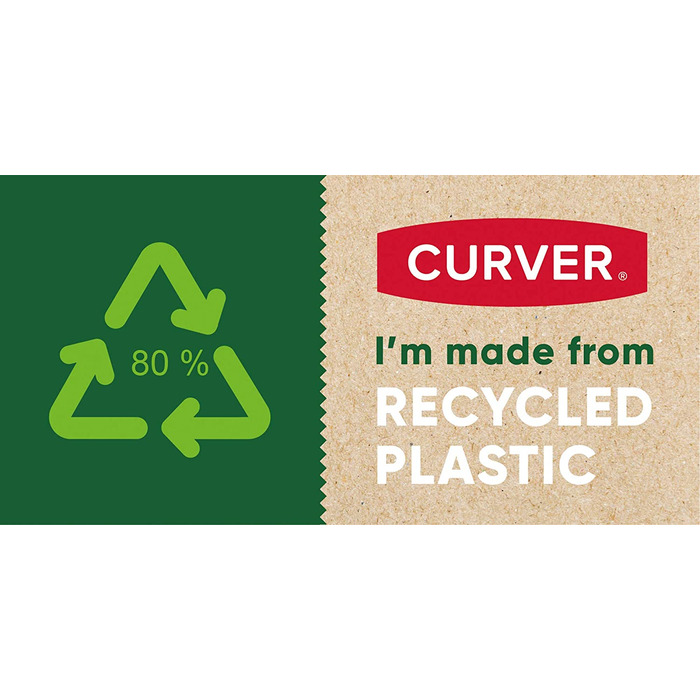 Пластиковий контейнер для сміття Curver (білий / сірий, 25 літрів)
