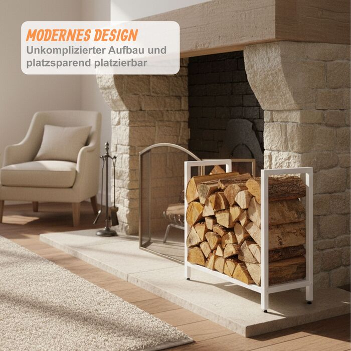 Стильна полиця для дров Relaxdays