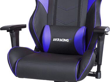 Ігрове крісло AKRacing Core LX Plus, штучна шкіра, 5 років гарантії (чорний/індиго)