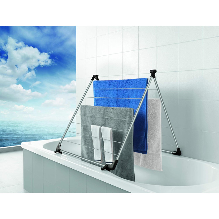 Сушильна машина Metaltex Gale над дверцятами, сіре покриття Epotherm, 3,5 х 58 х 87 см, для сушіння одягу (ванни)