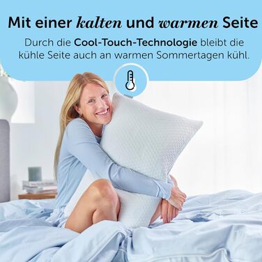 Подушка з піною з пам'яті Cloudpillo - комплект преміум-подушок, регульована висота, 40x80 см, ергономічні та гіпоалергенні подушки