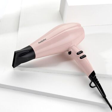 Фен для волосся BaByliss Rose Blush 2200 Вт з 3 рівнями температури та 2 режимами швидкості, 5337PRE