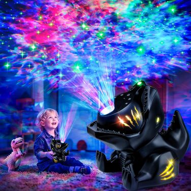 Проєктор зоряного неба Динозавр One Fire з Bluetooth, 144 режими, нічник для дітей з пультом, новорічний декор
