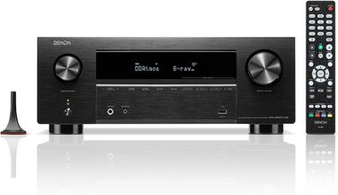 Ресивер Denon AVR-X2800H 7.2, Dolby Atmos, DTSX, 8K HDMI, Bluetooth, WLAN, AirPlay 2, Alexa, чорний