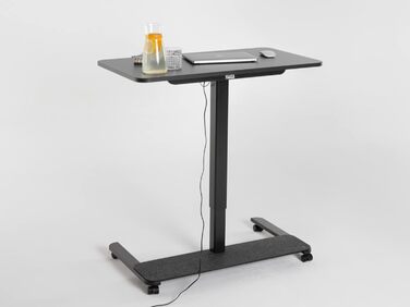 Письмовий стіл Yaasa One Standing Desk, 951 см, білий, невеликий практичний стіл поміщається в кожному кутку, гарантія 5 років, електричний стіл для домашнього офісу з регулюванням висоти, стіл з регулюванням висоти (темно-сірий/чорний)