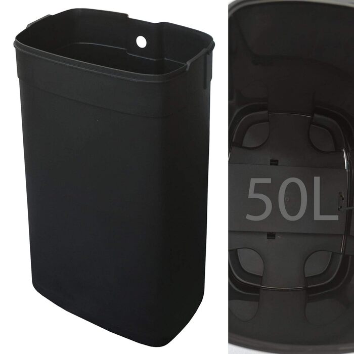 Відро для сміття Floordirekt 30л з автоматичним закриттям та знімним внутрішнім відром для кухні