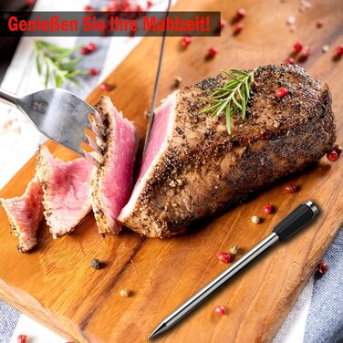 Бездротовий термометр для м'яса з Bluetooth, 150м - розумний термометр для гриля, BBQ, мангалу, духовки, кухні