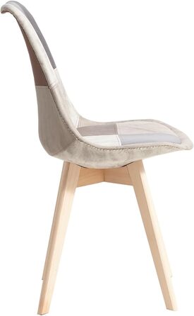 Стільці для їдальні GrandCA HOME: дерев'яні, з масиву бука, в стилі ретро, комплект на 2 шт.