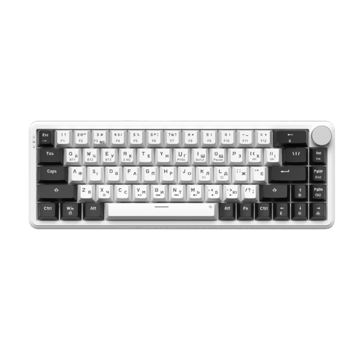 Бездротова механічна клавіатура GamePro Asgard Valhalla  (MK210W Pro) 65% QLAB orange switches