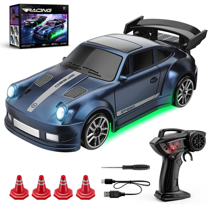 RC Дрифт-кар Umikk Mini Pro 1:64, 4WD, радіокерування, подарунок для дорослих (Стиль 4)