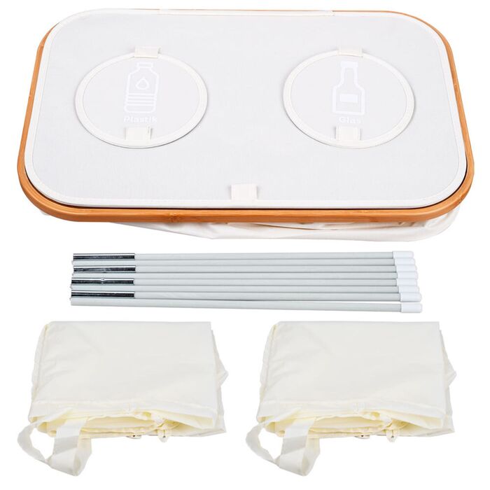 Контейнер для збору пляшок Relaxdays з двома відділеннями