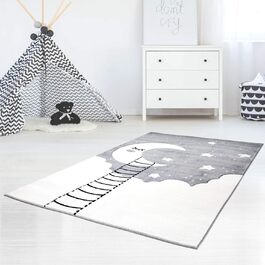 Дитячий килимок MyShop24h килимок для ігор дитяча кімната дитяча мрія Місяць, розмір в см160 х 230 см, КолірСірий 160 х 230 см сірий