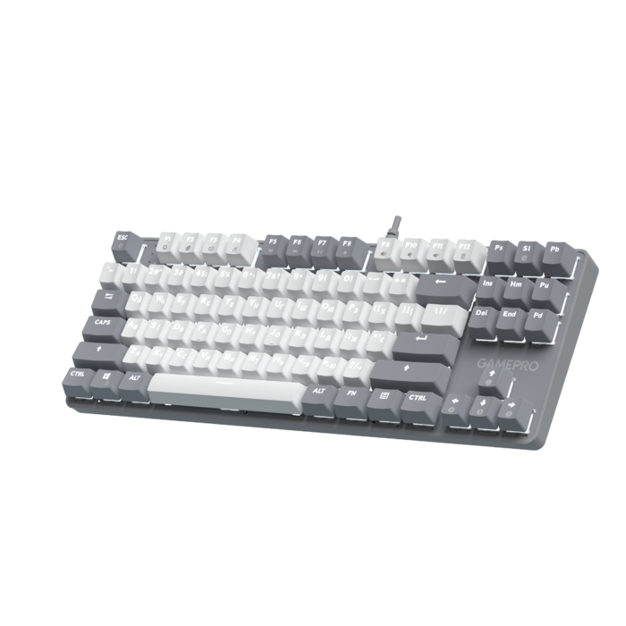 Дротова механічна клавіатура GamePro Genesis Metallic (MK110G) 87% Red switches