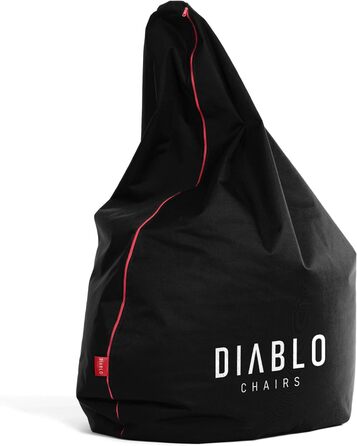 Подушка для сидіння Diablo Gaming Beanbag XXL з наповнювачем Ігрове крісло Дитяча крісло-мішок Крісло-мішок для дитячої кімнати Вітальні EPS Намистини Поліестер 110 см х 100 см (чорний)