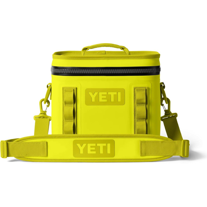 Чорний рюкзак-холодильник YETI Hopper Flip 8 (Firefly Yellow) - портативний, ізольований