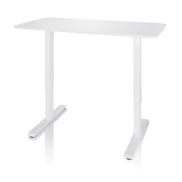 Робочий стіл STAND CR 120 x 60 з ручним регулюванням висоти, білий, hjh OFFICE