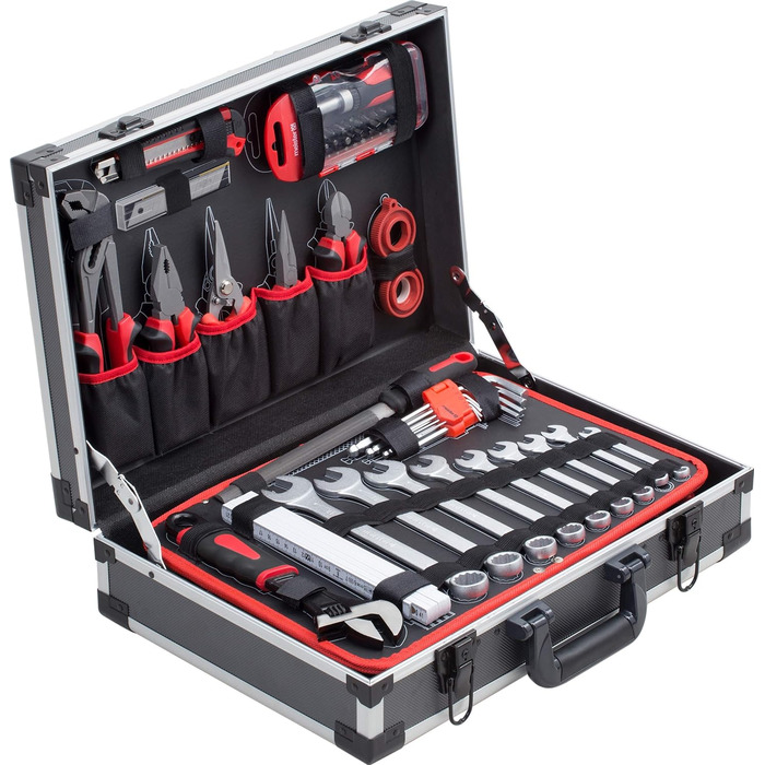 Набір інструментів Meister 131 предметів Knipex & Wera в алюмінієвому кейсі - професійний валіза з інструментами