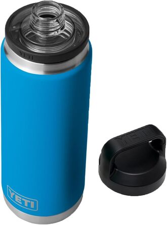 Пляшка YETI Rambler із кришкою Cug, 26 унцій (760 мл), синя велика хвиля