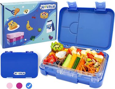 Дитяча коробка для сніданку Bento Box з 4 2 відділеннями, знімна внутрішня чаша, не містить бісфенолу А, безпечна для використання в мікрохвильовій печі/посудомийній машині , для дитячого приготування