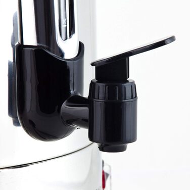 Електричний диспенсер для глінтвейну Grafner XL з нержавіючої сталі, 8,8 л, 1500 Вт, з краном, термостатом та захистом від перегріву